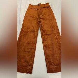 NWOT Anthropologie Maeve Burnt Orange Colette Corduroy Pants